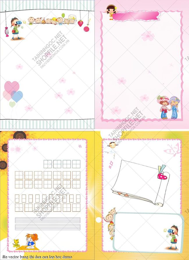 file vector bang thi dua cua lop hoc